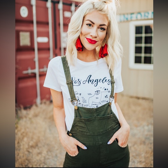 Dressed in Lala City Girl Green Overalls - Picture 4 of 9